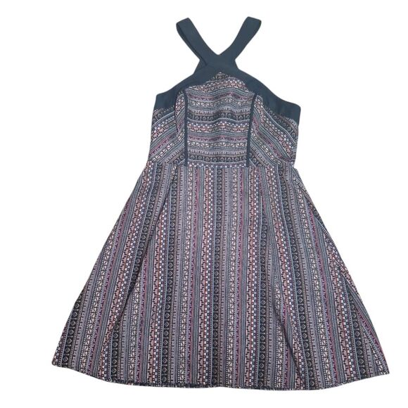 BCBGeneration Women's Cross Front FIT & Flare Dress Multi Color Size 8 - Picture 3 of 6